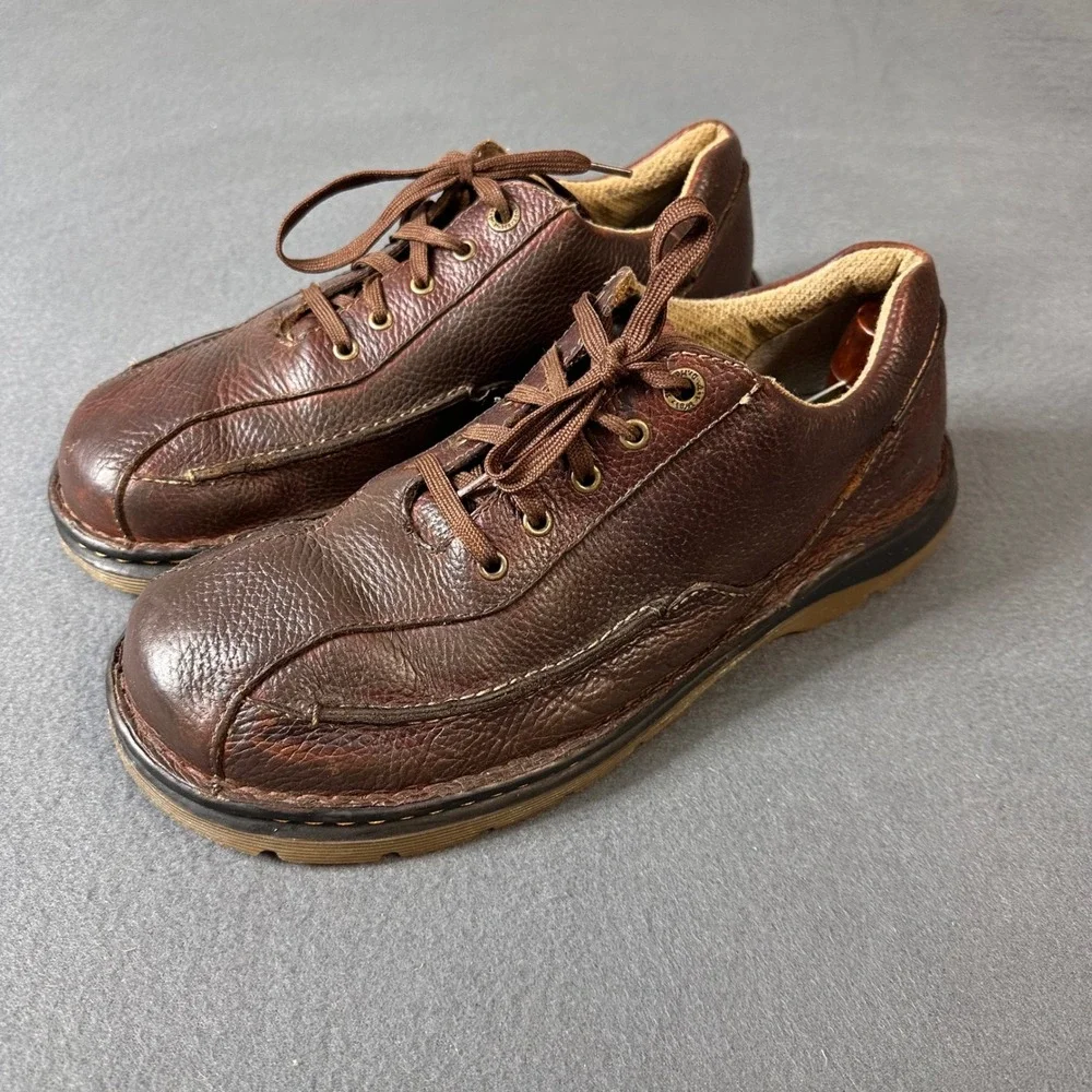 Dr. Martens Mens Brown Leather Lace Up Oxford Shoes AirWair Sole size 11M